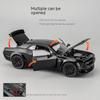 Dodge Challenger Hellcat Toy Car for 1: 32 Scale Die Cast Metel Cars Toy Pull Back Hellcat Model Cars with Sound and Light