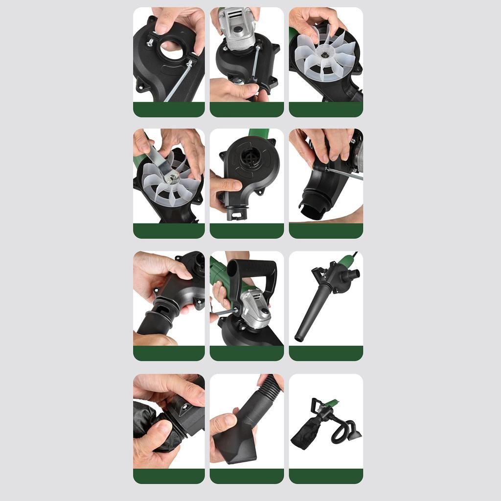 Angle Grinder to Blower Dual Use Blowing Suction Strong Wind Power Angle Grinder Converted Into Vacuum Cleaner