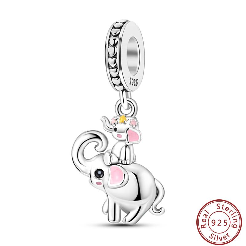 Simple Animal Series Copper Metal Dinosaur Elk Rabbit Trendy Charm Bead Components Bead Components 3mm Do It Yourself High Quality Fine High Quality