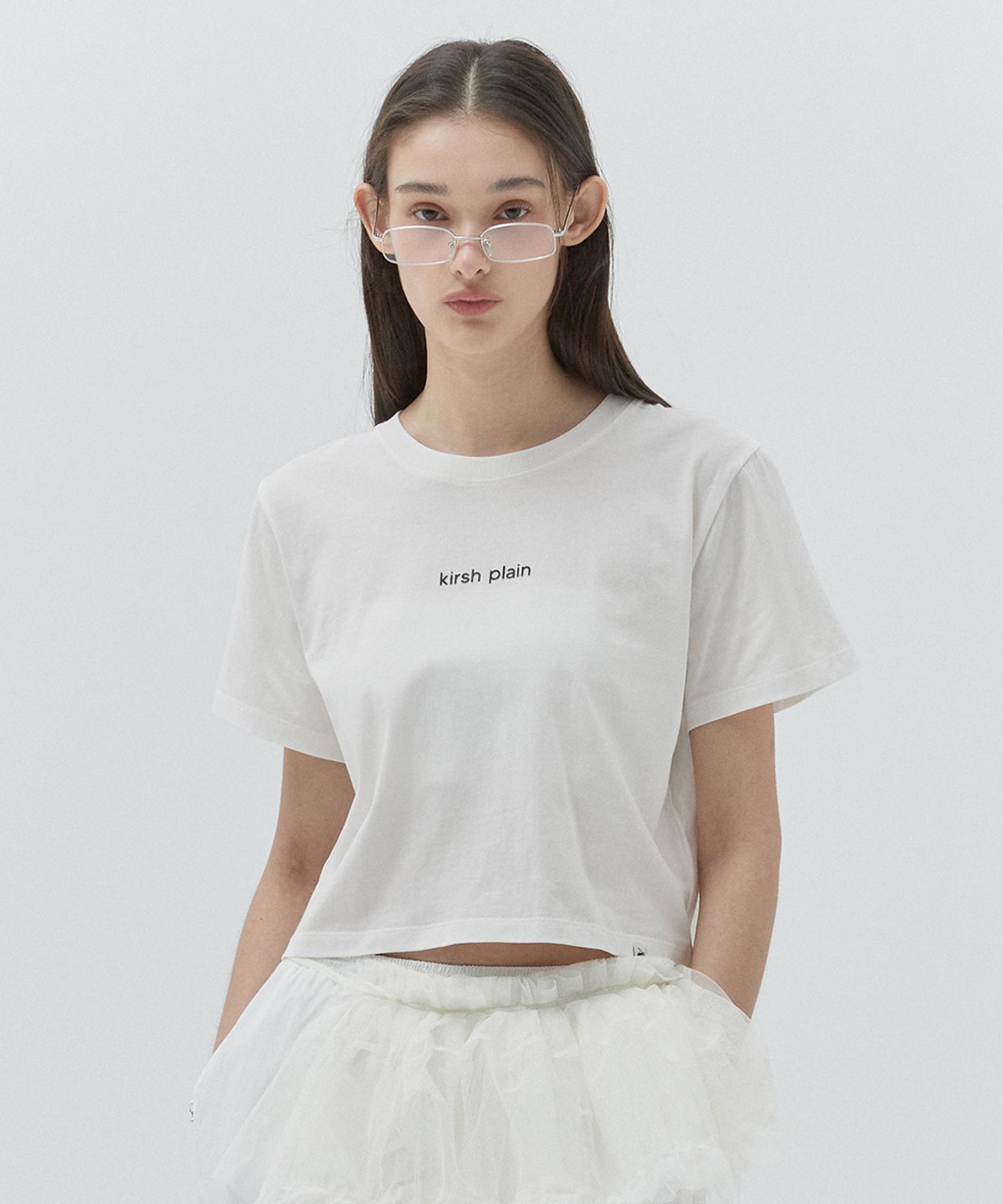 Kirsh Plain Wording Point T-Shirt [White] 1