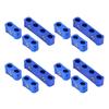12Pcs Braided Engine Spark Plug Wire Hose Separator Clamp Fitting Kit for 8mm 9mm 10mm