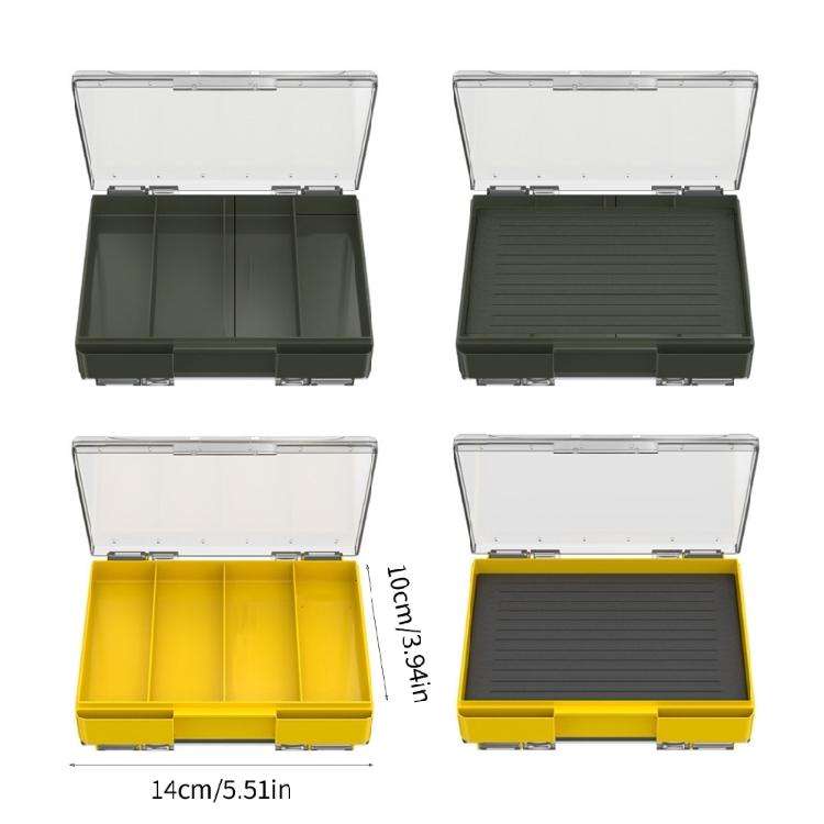 Outdoor-Angelwerkzeugkasten Tragbarer Angelköderkasten Angelwerkzeug Köder Köderbox Doppelseitige Köder Köder-Organizer
