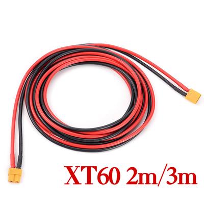 XT60 2M/3M Samec Konverzní zástrčka Připojovací kabel Samice zástrčka 12AWG 300cm Silikonový prodlužovací kabel Konektor baterie