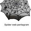 Black Circulars Table Cover Tabletop with Unique Spiderweb Pattern for Modern Dining  Table Toppers Home Textiles