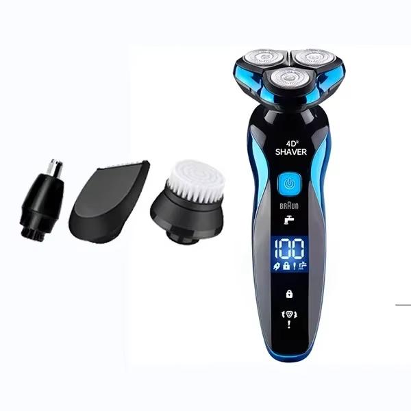 Electric Shaver 4D For Men Electric Hair Clipper USB Rechargeable Professional Portable Hair Trimmer Hair Cutter Wet-Dry Use