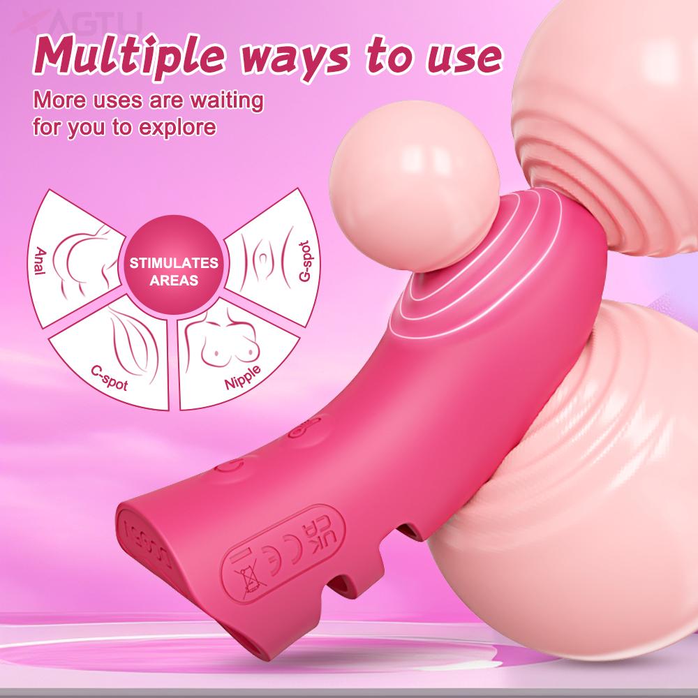 Adult Toys Finger Vibrator for Women Couple Clitoris Masturbation Tools Vibration Penetration Vagina Stimulator Dildo Vibrator