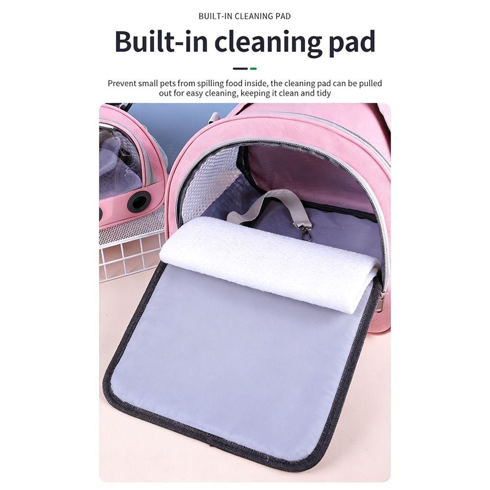Clear Window Small Animal Travel Carrier Breathable Mesh Comfortable Pet Carrier Bag Safety Ventilation Kitten Outgoing Handbag