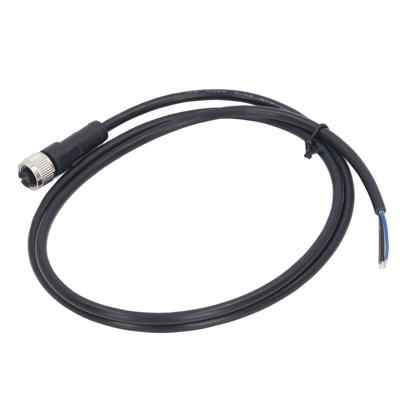 M12 Kabel 4 Pin Letecká Zásuvka Elektrický Kabel Samice Konektor 1M 250V AC DC pro Strojní Zařízení