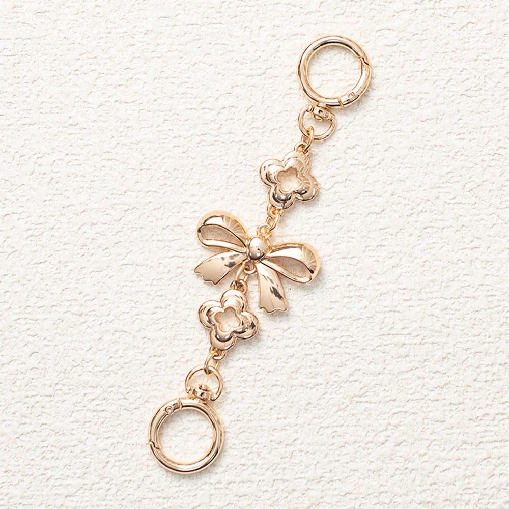 Metal Bow Bag Purse Extender Chain Strap Replacement Bag Accessories for Women Handbag Purse Shoulder Bag Crossbody Bag Straps