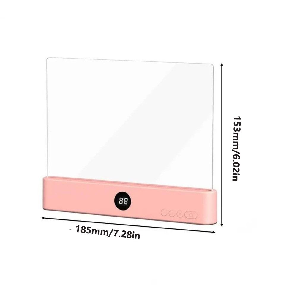 Eye-Caring Design LED Panel Book Light USB Rechargeable 3 Colors Light Clear LED Flat Light Timer Function