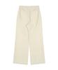 Nodeuyuumeon Cotton Relax Elastic Waist Pants [Ivory]