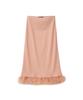 Salon De Yon Fur Trimming Skirt_ Peach
