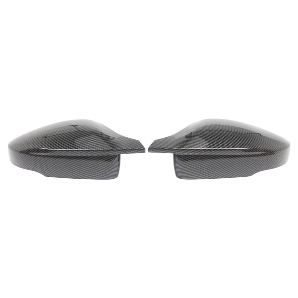 1 Pair Carbon Fiber Pattern Side Rear View Mirror Cover Compatible for VW Polo MK5 2009-2017 Door Mirror Covering Caps
