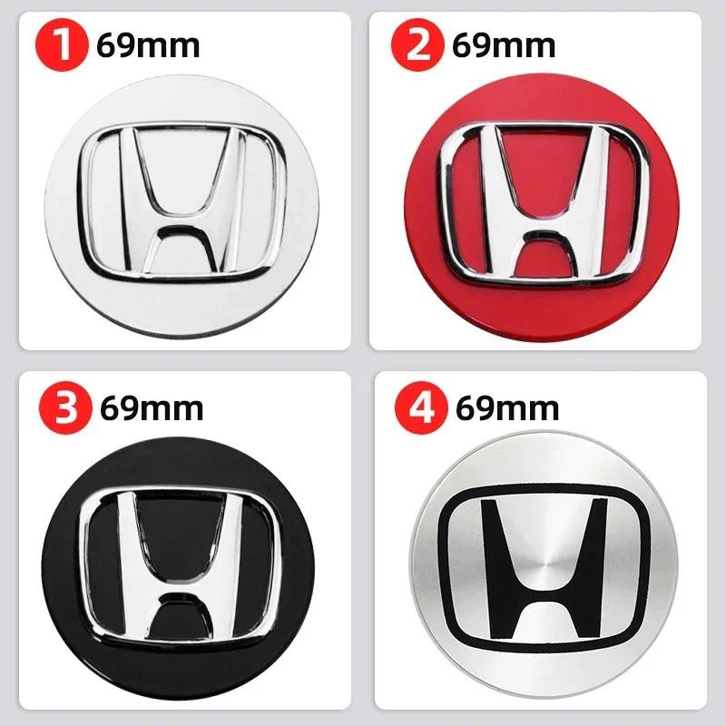 4Pcs/set 69mm 58mm Car Wheel Center Hub Caps Rims Cover Logo Civic Accord Fit CRV Jazz Odyssey Insight Legend HRV For Honda