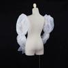 Elegant Puff Wedding Arm Sleeves Evening Dress Decor Ruffles Fairy Sleeves Bowknot Sweet Bride Detachable Sleeves Banquet
