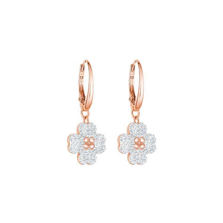Swarovski Latisha Four Leaf Clover Crystal Earrings Women earrings Rose-Gold 5420249