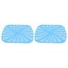 2 Stück Fritteuse Wiederverwendbare Silikon Fritteusen Einlage Kratzfeste Silikon Einlegematte für Ninja Foodi AG301 Fritteuse Blau