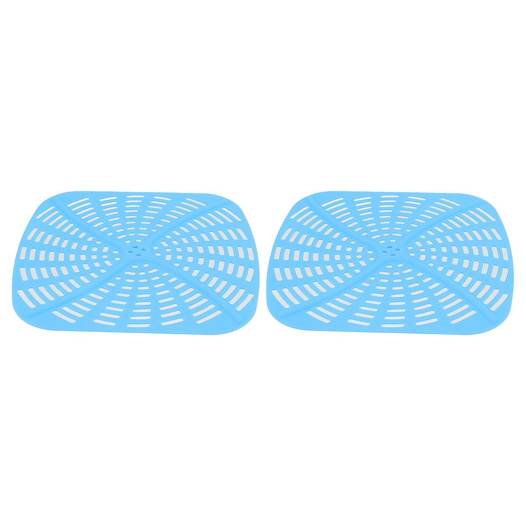 2 Stück Fritteuse Wiederverwendbare Silikon Fritteusen Einlage Kratzfeste Silikon Einlegematte für Ninja Foodi AG301 Fritteuse Blau