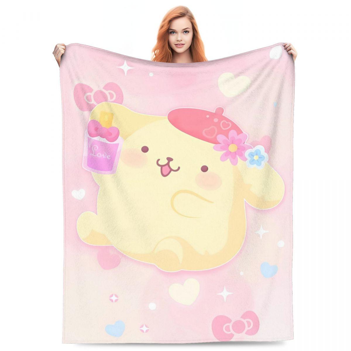 

Помпомпурин Хэллоуин Теплое Мягкое Одеяло для Путешествий Офиса Плюшевое Одеяло Флисовый Плед Покрывало для Дивана Кровати 30x40in