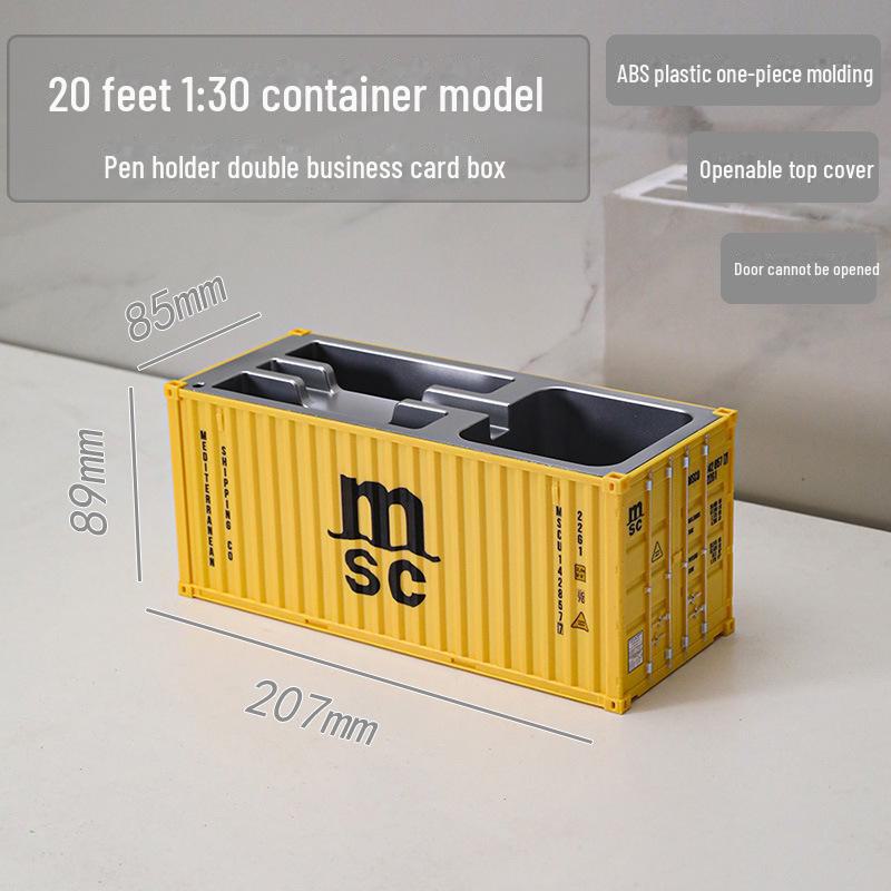 20ft Model Container Pen Holder & Business Card Box