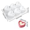 Silicone Heart Mould Perfect for Candle Baking Dessert and Creative Gift with Realistic Appearance