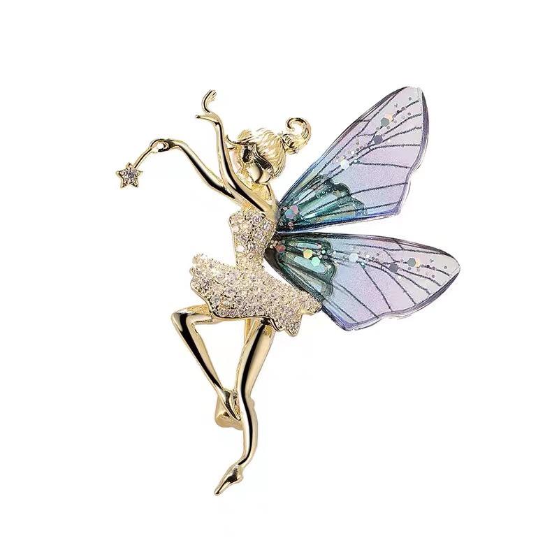 Angel Cartoon Brooch - Retro High-End Corsage Pin for Clothing Accessories