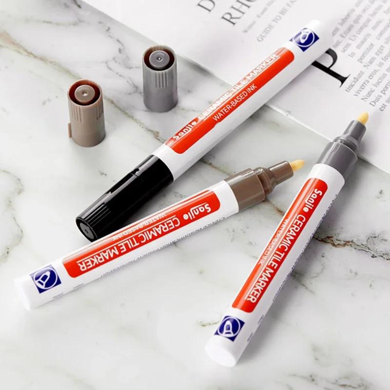 12 Farben Weiß Wasserdichter Fliesenmarker Fugenstift Wandnahtstift Für Fliesen Boden Badezimmer Dekontamination Fugenreparatur Werkzeuge
