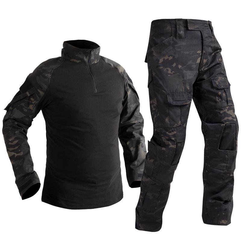 Tactical Frog Python Pattern CP Camouflage Outdoor Suit - Slim Fit, Wear-Resistant Training Set