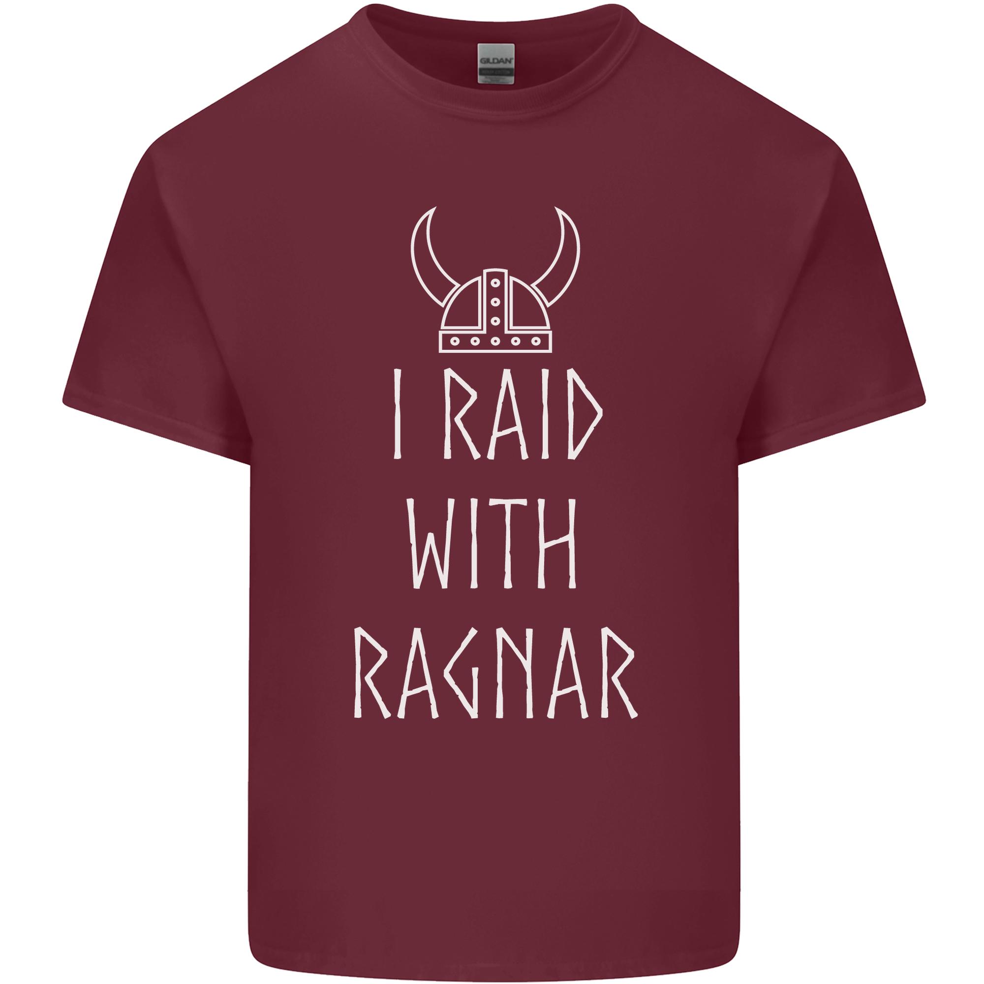 I Raid With Ragnar The Vikings Valhalla Unisexs Light Cotton TShirt S