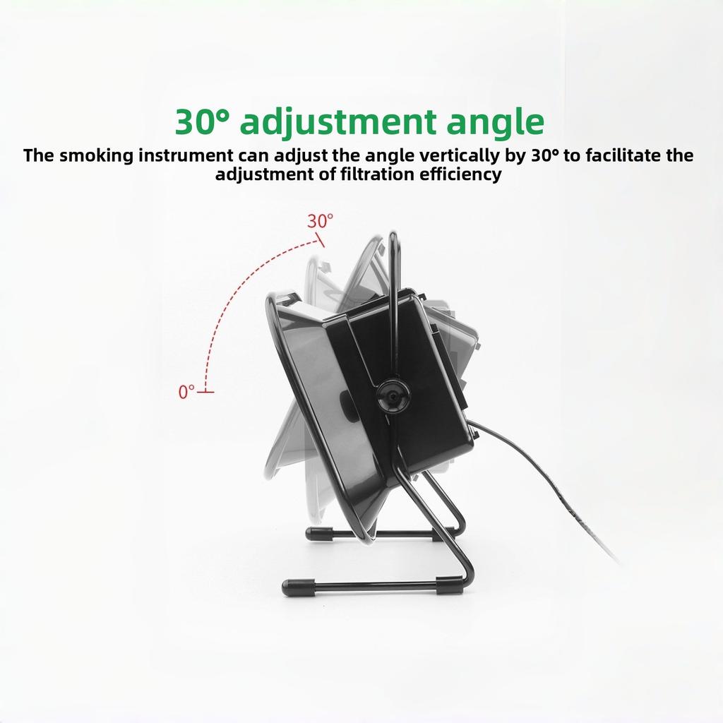 ume Extractor Smoke Absorber Desktop Compact Fan Solder Smoke Pur Noise Adjustable for Electronics Repair Workstation