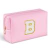 1/2PC Letter Embroidered Makeup Bags Octagonal Toiletry Bag Portable Zipper Travel Organizer Women's Handbag Birthday Gifts