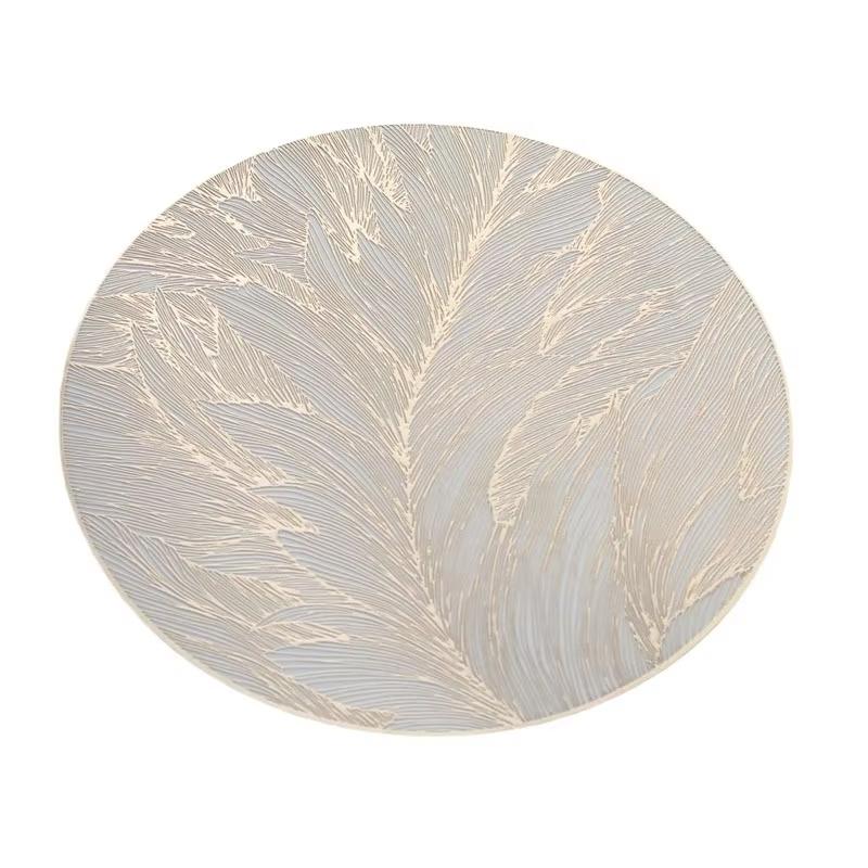 Light Luxury Placemat Table Mat Wide Application PVC Table Decor Round Protector Mat Heat Resistant Pad for Kitchen Accessories