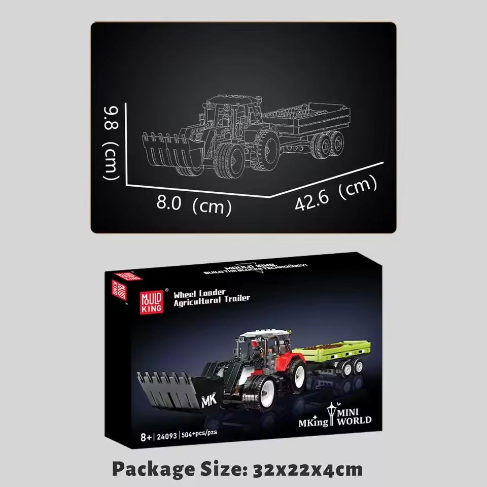 Jauns Technical Mould King 24093 Riteņu