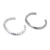 Fashion Creative Twisted Four Sided Viking Rune Open Bracelet Titanium Steel