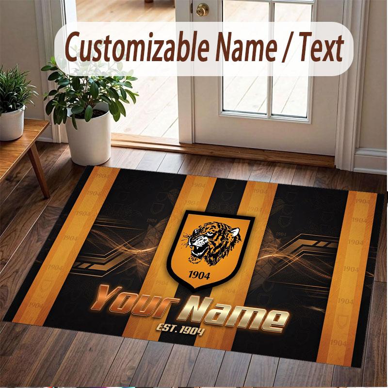 Custom Rug Hull FC Pattern Print Name Text Soft Non‑Slip Floor Carpet for Home Indoor Decoration
