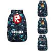 Stylish Roblox Backpack For Kids Featuring A Vibrant Cartoon Pattern And Large Capacity