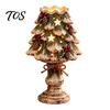 Christmas Eve Dinner Decorations Tealight Candle Holder for Home Decor, Santa/Tree/Snowman/Deer/Nutcracker Winter Party Table Supplies Candlestick