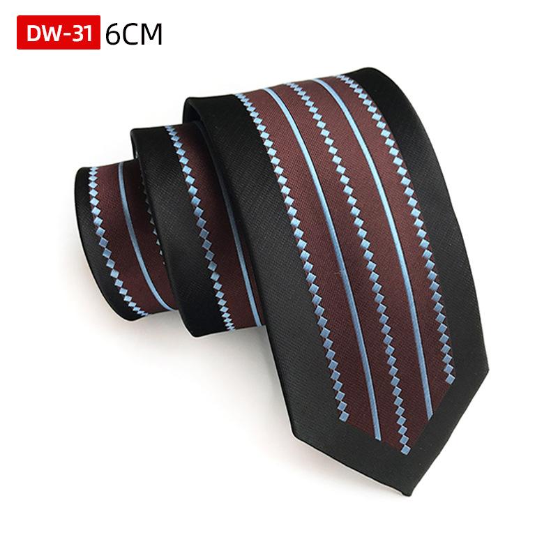 

Персонализированный модный галстук, полиэстеровый шелковый жаккард 6 см узкий позиционный галстук