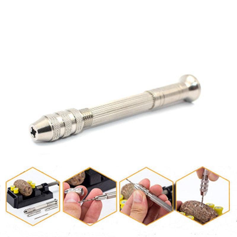 1 Set Metal Hand Drill Equipments Uv Resin Epoxy Mold Tools With 0.8mm-3.0mm Drill Screw DIY Jewelry Making Handmade Tools