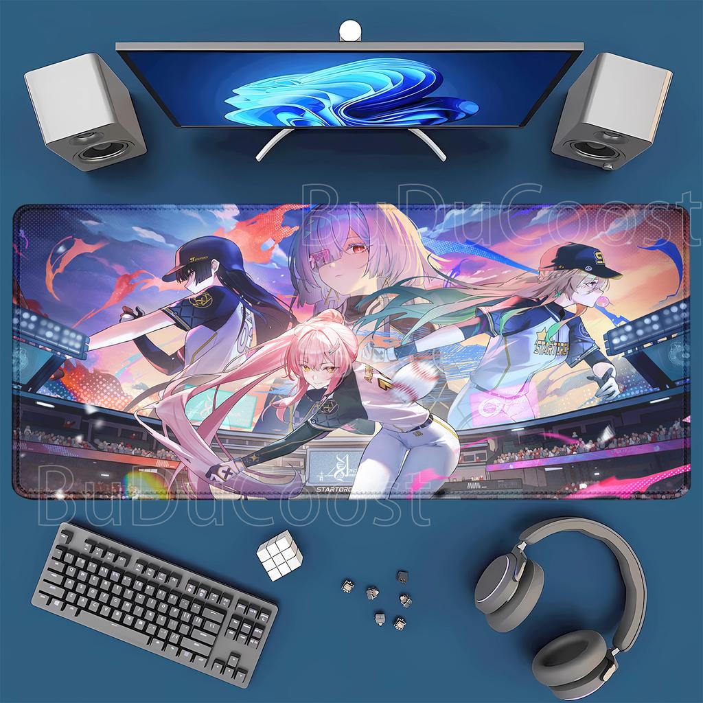 Aemeath Wuthering Waves Mousepad Computer Gaming birouri tastatură Mouse Pad Anime Antiderapant Cauciuc Imprimare HD xmm Covoraș Birou