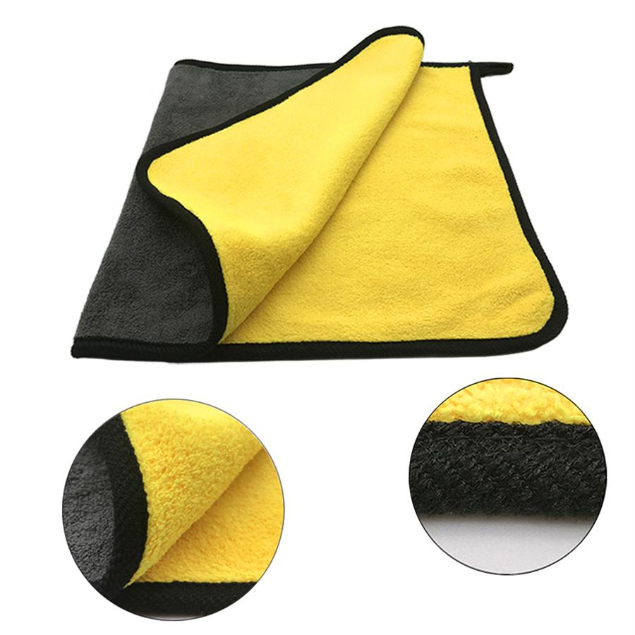 10Pcs Extra Soft Car Wash Microfiber Towel 30x30/60CM Car Cleaning Drying Cloth Hemming Car Care Cloth Detailing Car Wash Towel