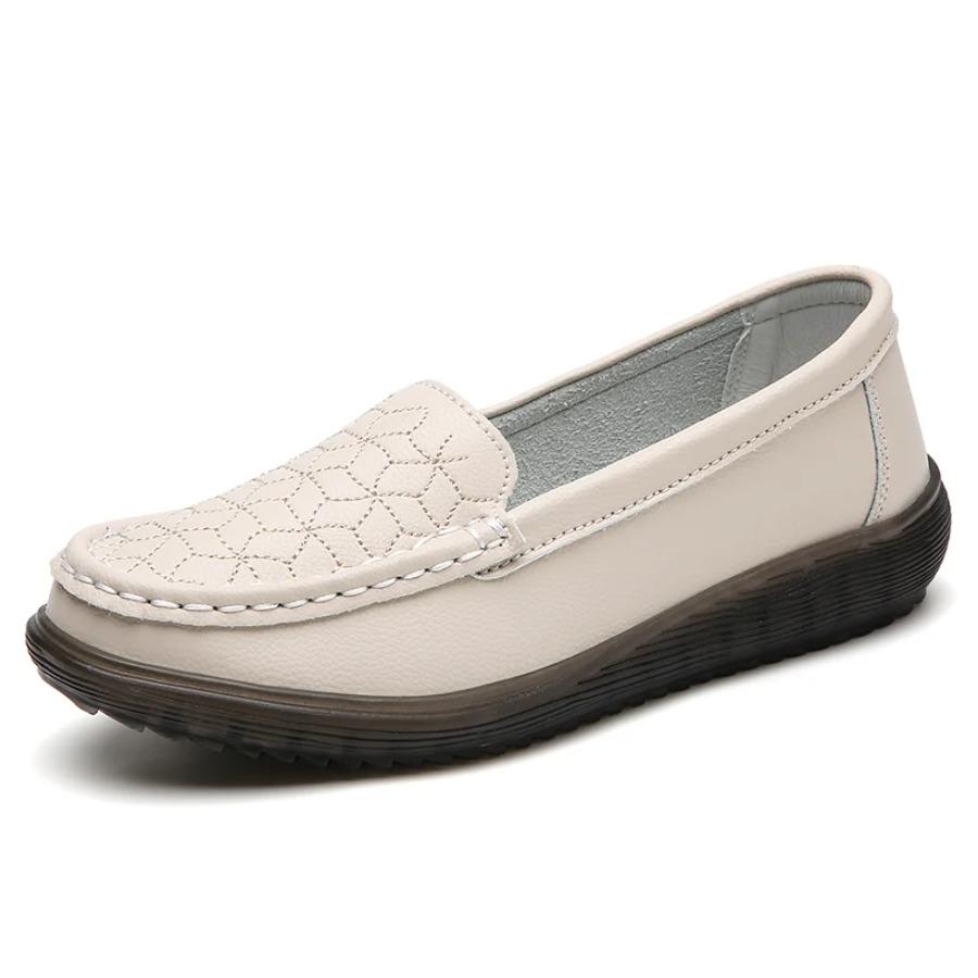 2025 Designer's new 100% leather women's casual shoes Women's flat mother shoes spring and autumn casual walking women's shoes