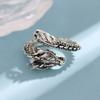 New Retro Thai Silver Domineering Dragon 925 Silver Jewelry Personality Zodiac Creative Popular Opening Rings R239