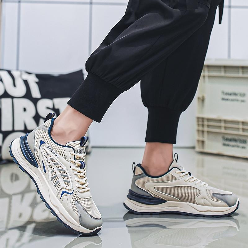 Fashion Men Sneakers Mesh Casual Shoes Lac-up Men Shoes Lightweight Vulcanize Shoes Walking Sneakers