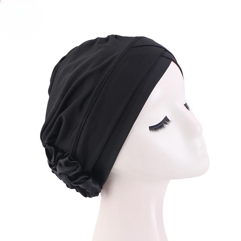 Popular Muslim Big Flower Headscarf Hat In Europe And America, Disc Flower Headscarf Hat Jdt-476A-4