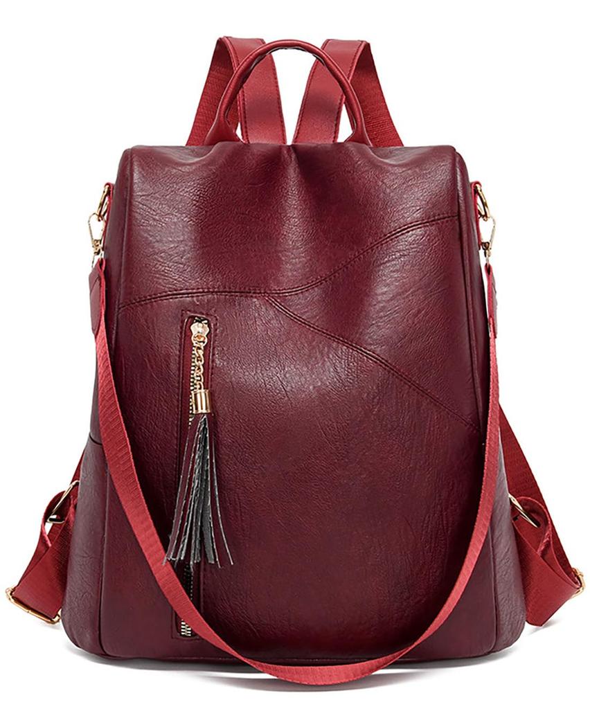 Kayiyasu 3-Way Backpack for Women, Leather-Touch HandbagShoulder Bag, Anti-Theft, Popular, Multi-Functional, Lightweight, Waterproof, Perfect for