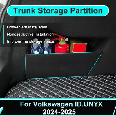 Multifunction Storage Box For Volkswagen ID.UNYX Cupra Tavascan 2024 2025 Trunk Storage Partition Thicken Trunk Side Partition
