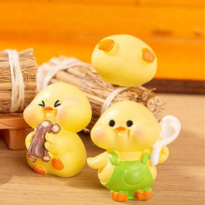 Kitchen Duck Ornaments Easy To Carry Unique And Cute Useful Concise Car Decoration Little Yellow Duck Ornaments Has Many Uses