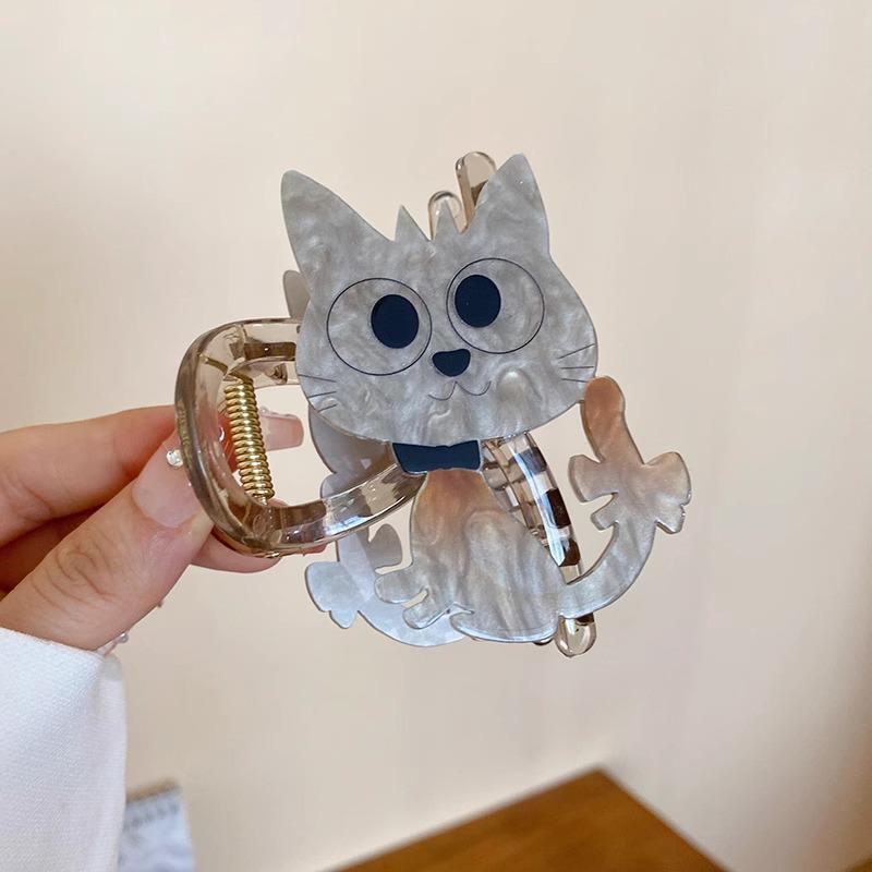 

2024 Заколка для волос в виде милой кошки-акулы высокого класса для женщин - Летний объем