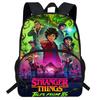 Kids School Backpack Grades 1-2 Cartoon Print Oxford Fabric Bag With Ergonomic Back Support Lightweight Comfort
